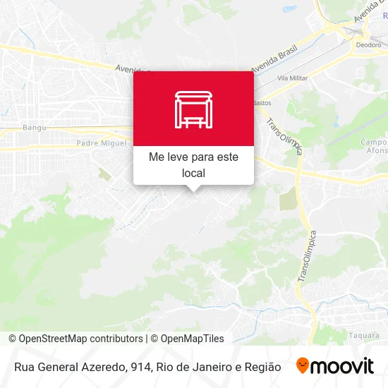 Rua General Azeredo, 914 mapa