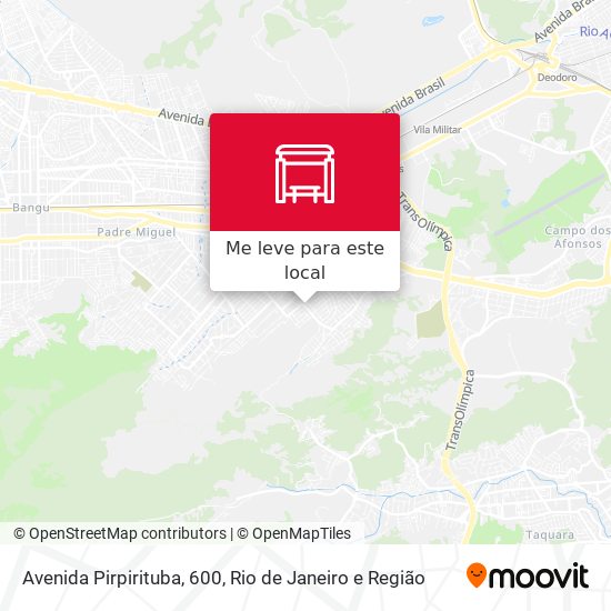 Avenida Pirpirituba, 600 mapa