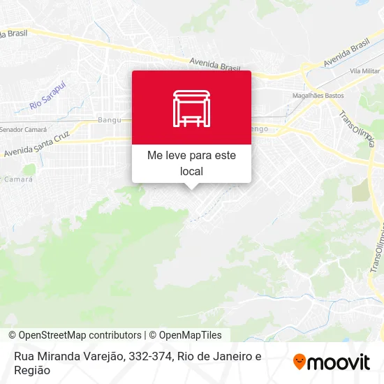 Rua Miranda Varejão, 332-374 mapa