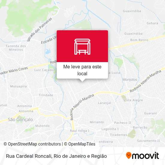 Rua Cardeal Roncali mapa