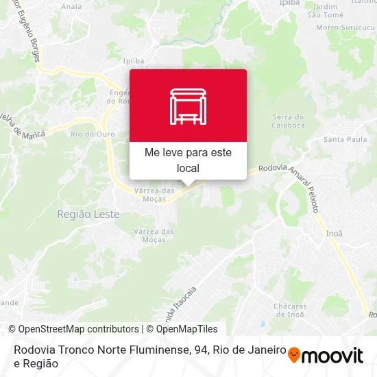 Rodovia Tronco Norte Fluminense, 94 mapa