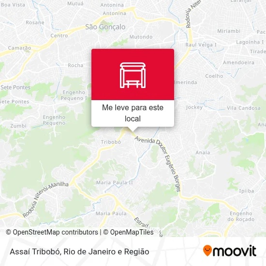 Assaí Tribobó mapa