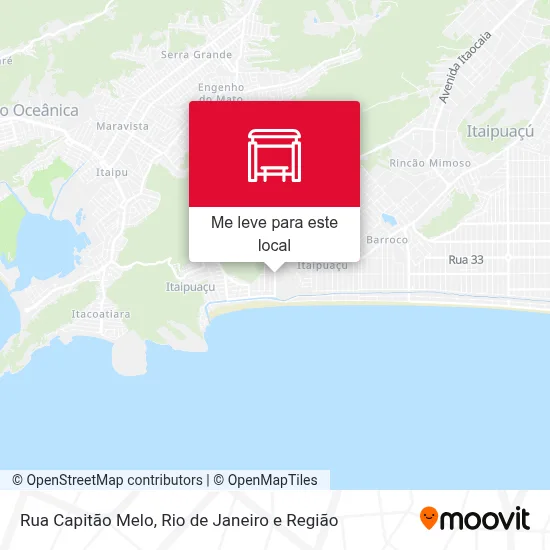 Rua Capitão Melo mapa
