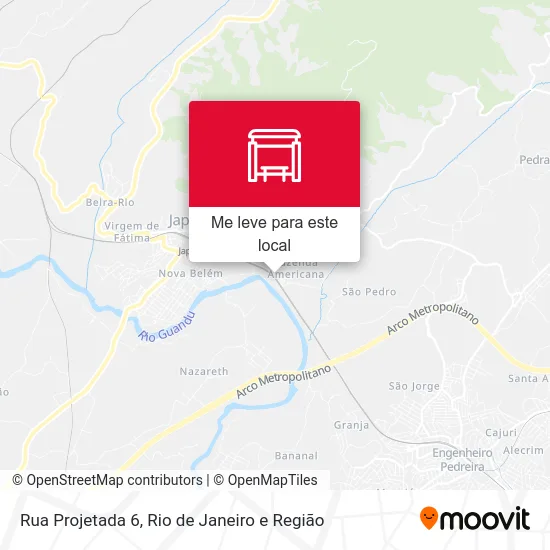 Rua Projetada 6 mapa