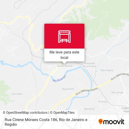 Rua Cirene Moraes Costa 186 mapa