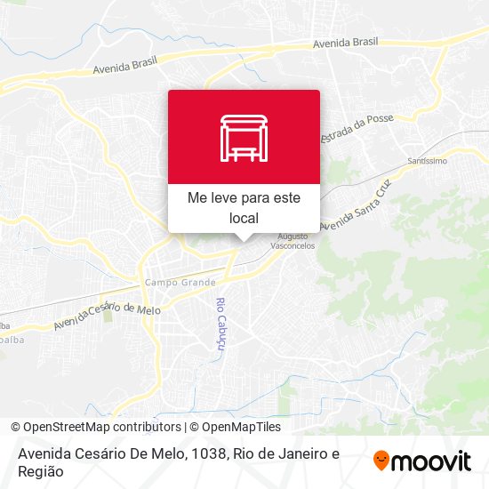 Avenida Cesário De Melo, 1038 mapa