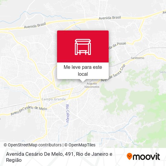 Avenida Cesário De Melo, 491 mapa