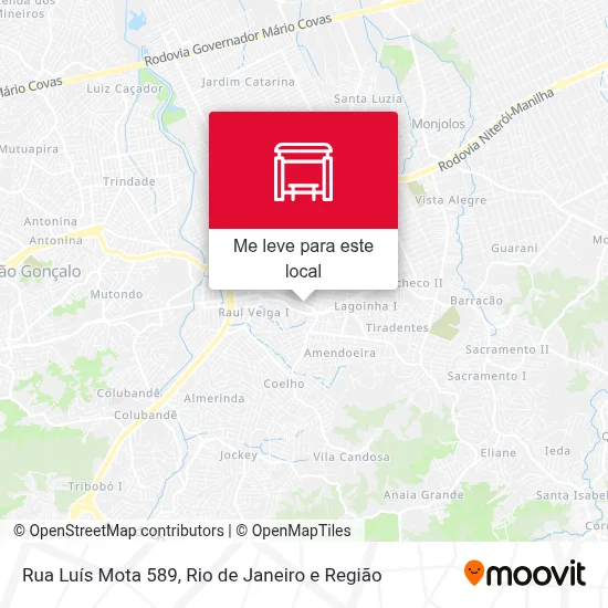 Rua Luís Mota 589 mapa