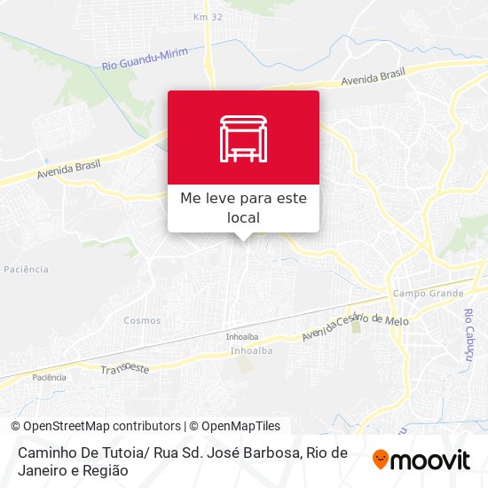 Caminho De Tutoia/ Rua Sd. José Barbosa mapa