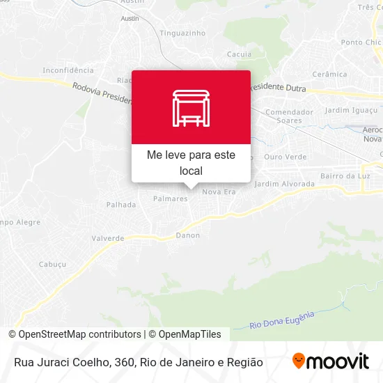 Rua Juraci Coelho, 360 mapa
