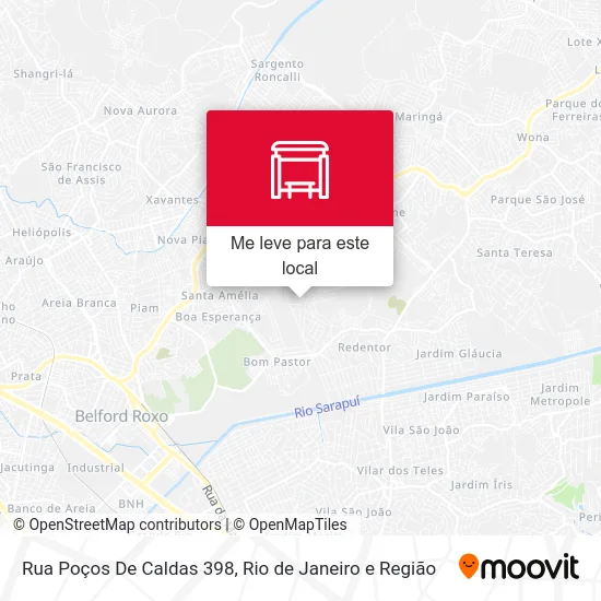 Rua Poços De Caldas 398 mapa