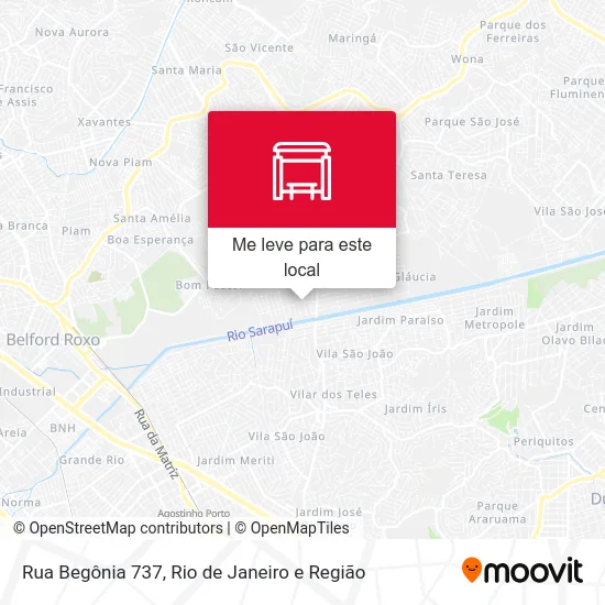 Rua Begônia 737 mapa