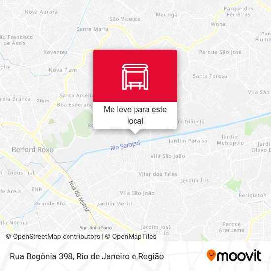 Rua Begônia 398 mapa