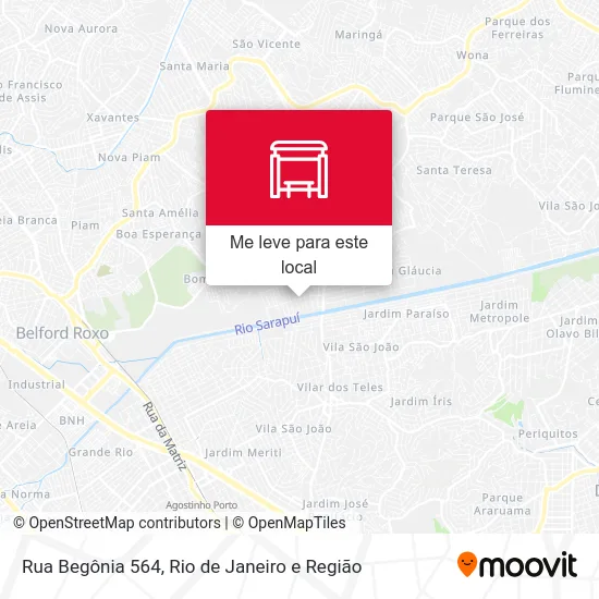 Rua Begônia 564 mapa