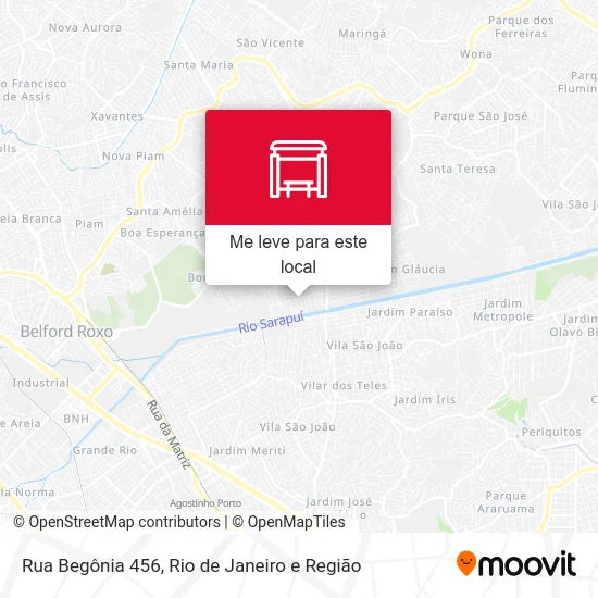 Rua Begônia 456 mapa