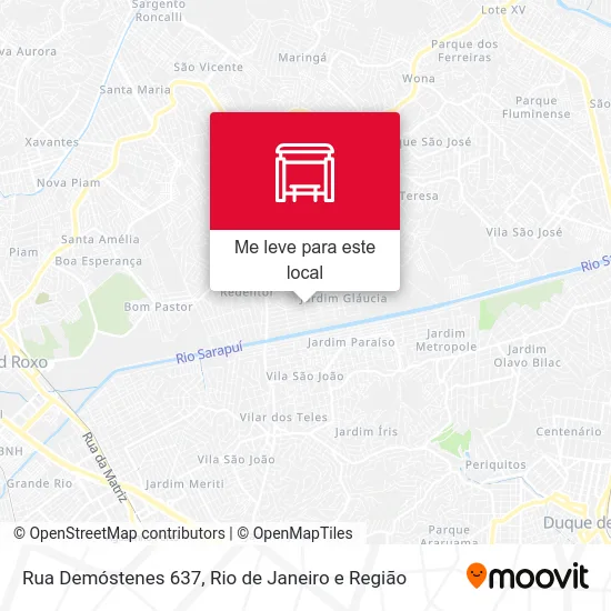Rua Demóstenes 637 mapa