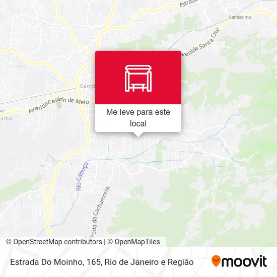 Estrada Do Moinho, 165 mapa