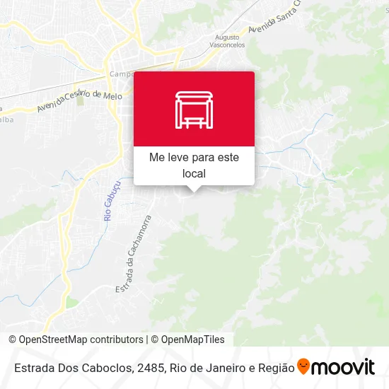 Estrada Dos Caboclos, 2485 mapa