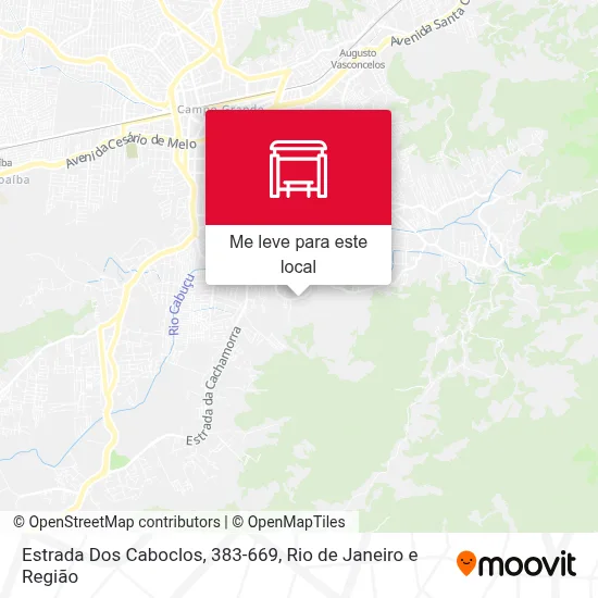 Estrada Dos Caboclos, 383-669 mapa