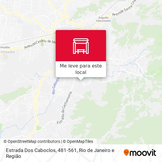 Estrada Dos Caboclos, 481-561 mapa
