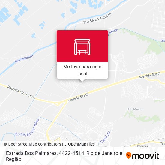 Estrada Dos Palmares, 4422-4514 mapa