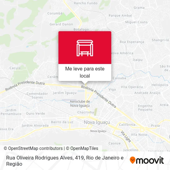 Rua Oliveira Rodrigues Alves, 419 mapa