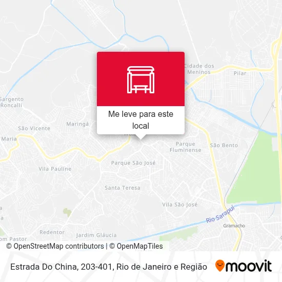 Estrada Do China, 203-401 mapa
