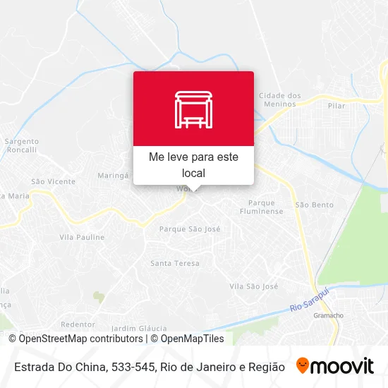 Estrada Do China, 533-545 mapa