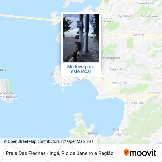 Praia Das Flechas - Ingá mapa
