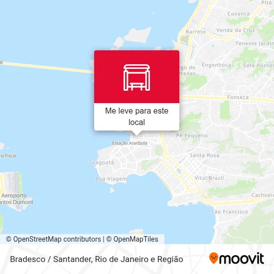 Bradesco / Santander mapa