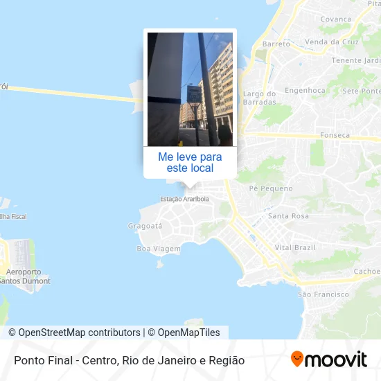 Ponto Final - Centro mapa