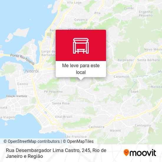 Rua Desembargador Lima Castro, 245 mapa