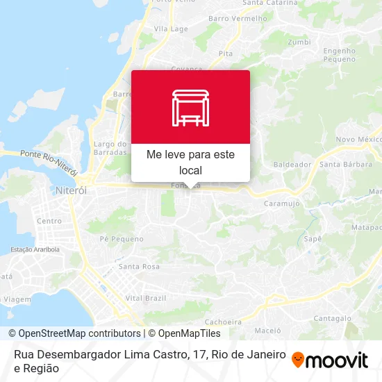 Rua Desembargador Lima Castro, 17 mapa