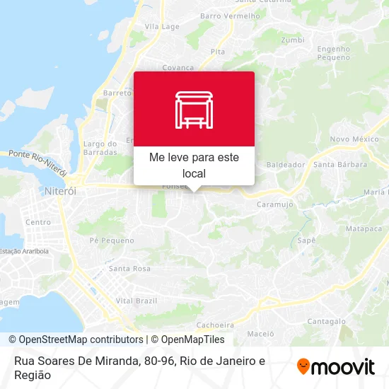 Rua Soares De Miranda, 80-96 mapa