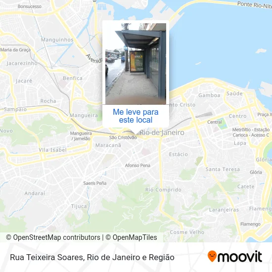 Rua Teixeira Soares mapa