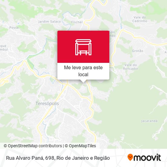 Rua Alvaro Paná, 698 mapa