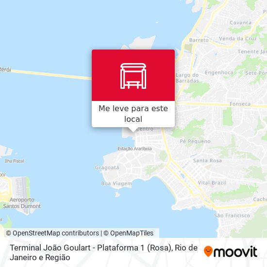 Terminal João Goulart - Plataforma 1 (Rosa) mapa