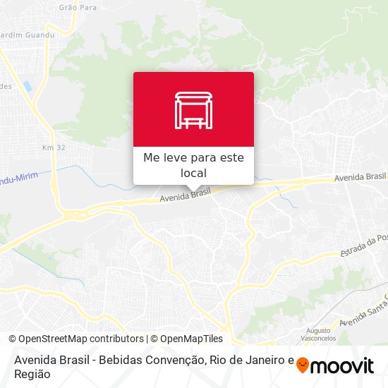 Avenida Brasil - Bebidas Convenção mapa