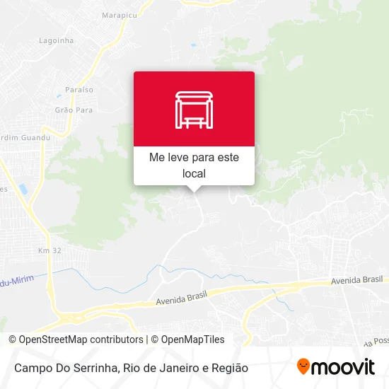 Campo Do Serrinha mapa