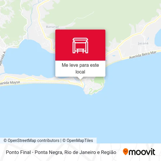 Ponto Final - Ponta Negra mapa