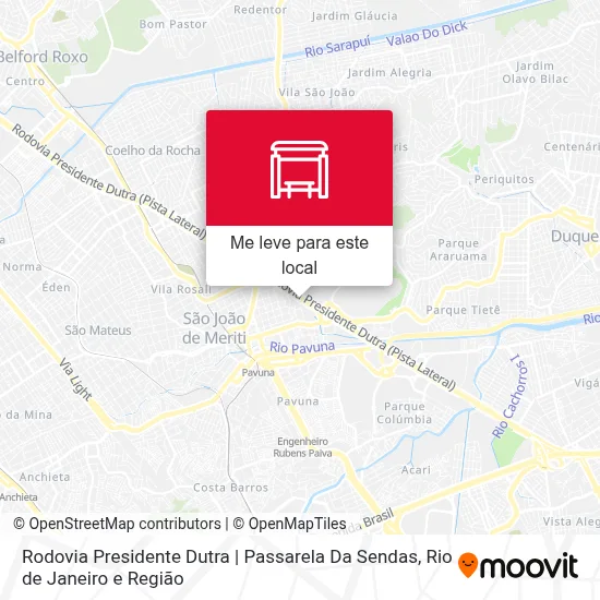 Rodovia Presidente Dutra | Passarela Da Sendas mapa