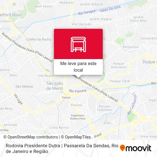 Rodovia Presidente Dutra | Passarela Da Sendas mapa