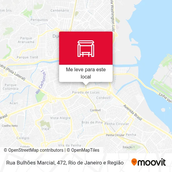 Rua Bulhões Marcial, 472 mapa