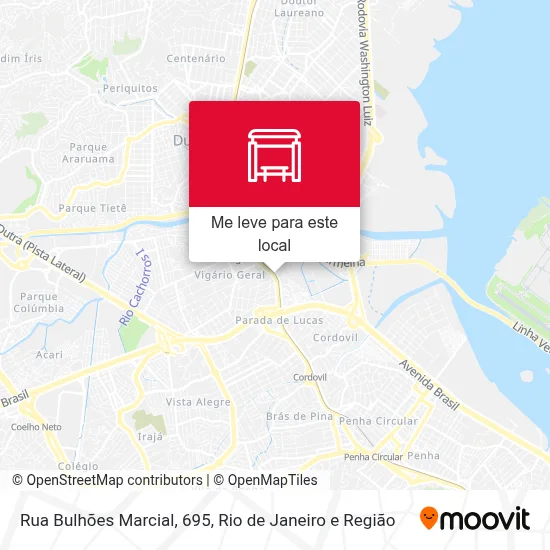 Rua Bulhões Marcial, 695 mapa