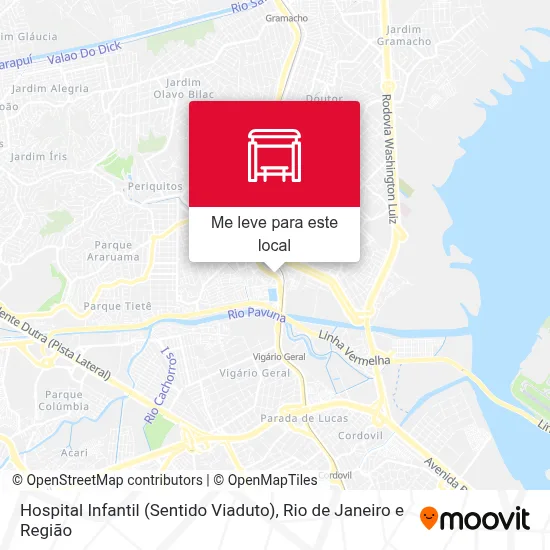 Hospital Infantil (Sentido Viaduto) mapa