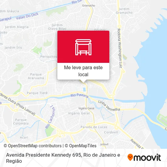 Avenida Presidente Kennedy 695 mapa