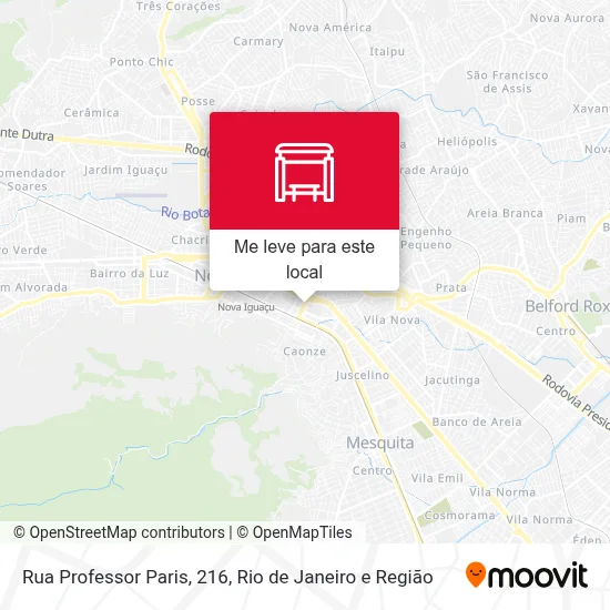 Rua Professor Paris, 216 mapa