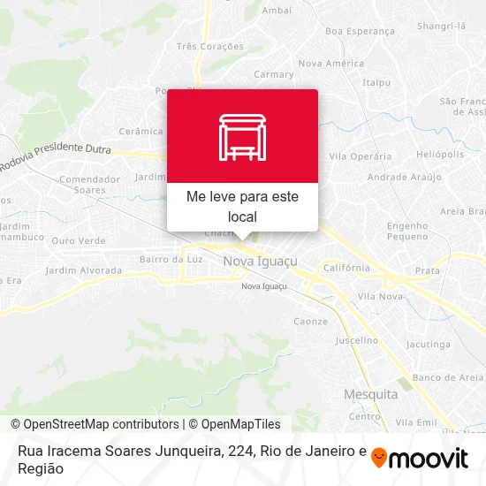 Rua Iracema Soares Junqueira, 224 mapa