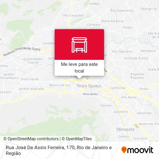 Rua José De Assis Ferreira, 170 mapa