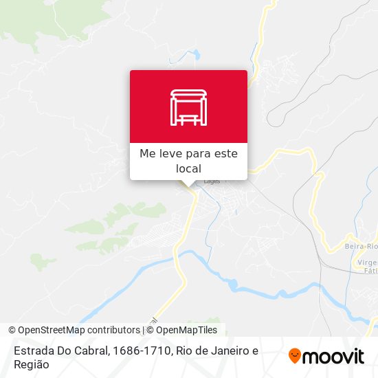 Estrada Do Cabral, 1686-1710 mapa
